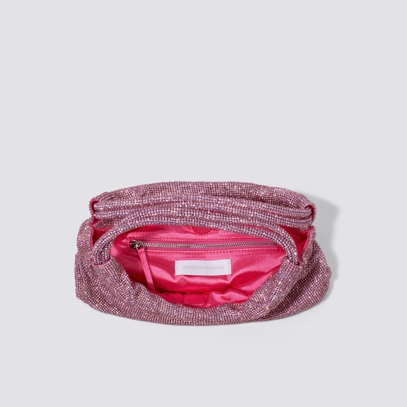 JONATHAN SIMKHAI Ellerie Crystal Mini Bag in Taffy Pink NEW with tag! - Picture 4 of 11